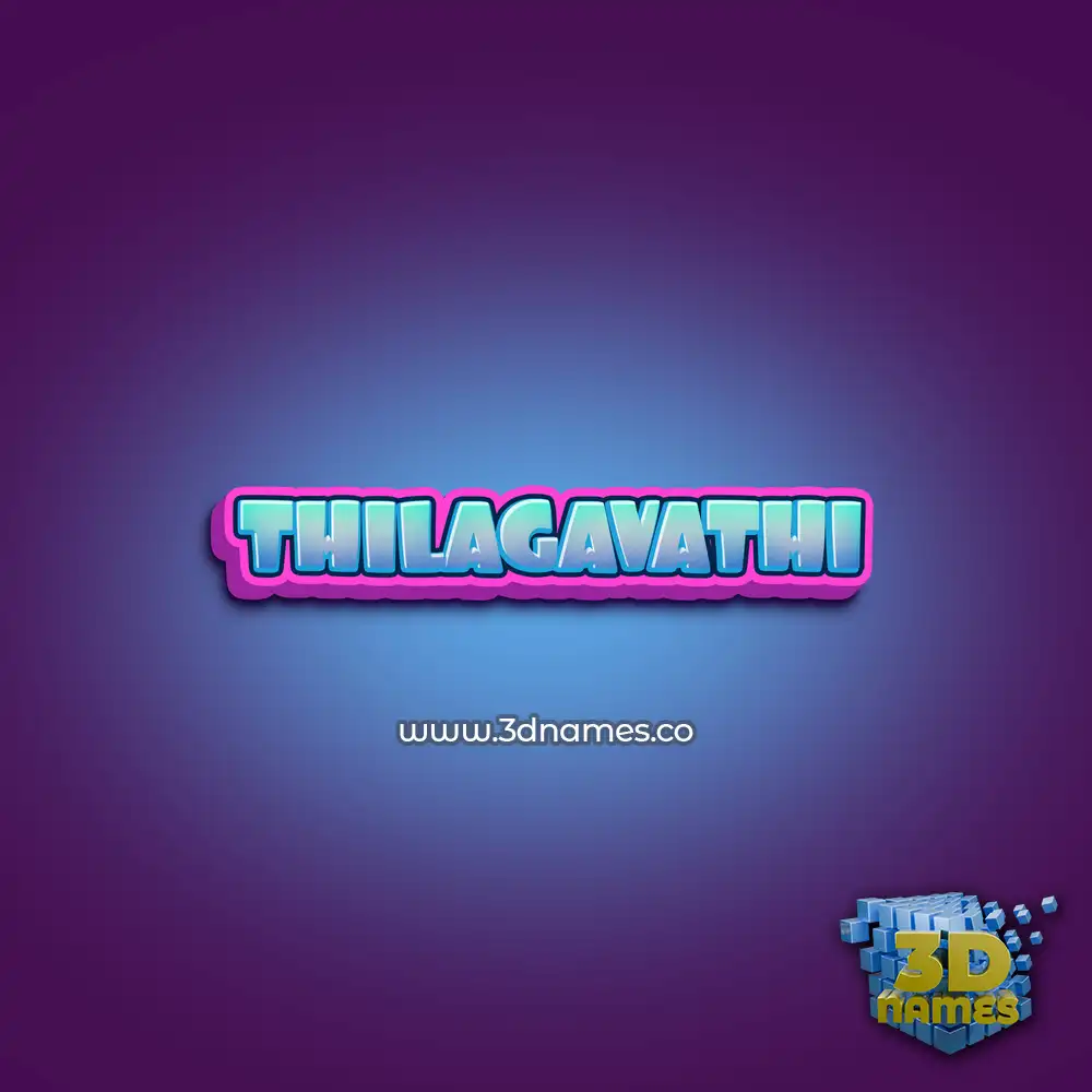 thilagavathi in Phat Purple style - 3D name wallpaper