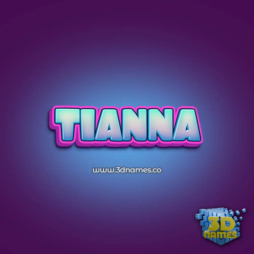 tianna in Phat Purple style - 3D name wallpaper