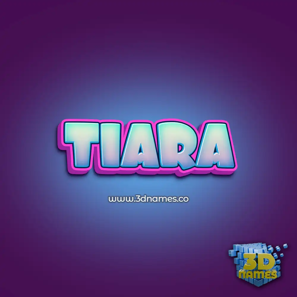 tiara in Phat Purple style - 3D name wallpaper