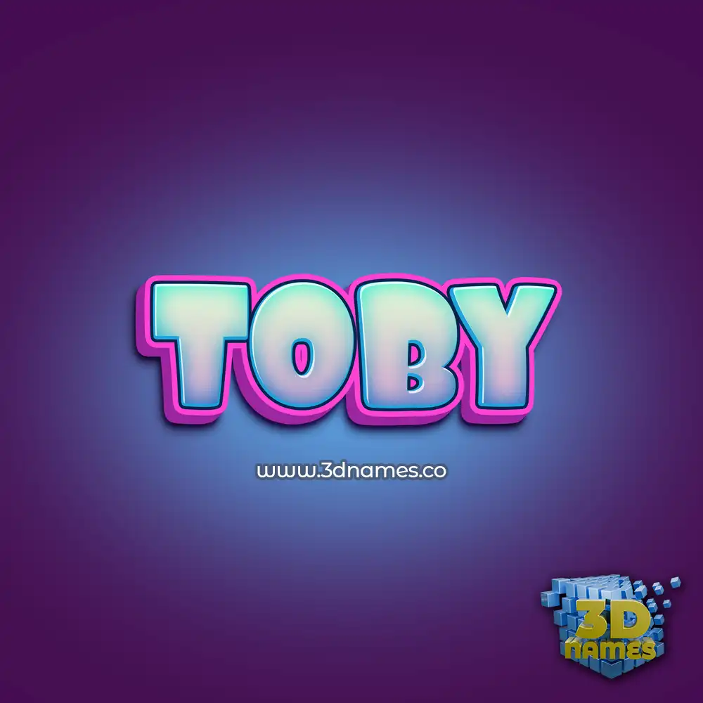 toby in Phat Purple style - 3D name wallpaper