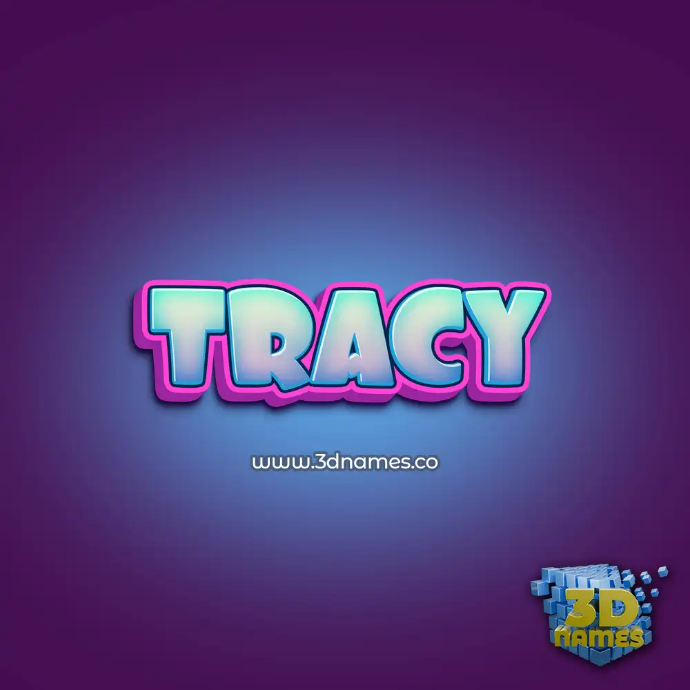 tracy in Phat Purple style - 3D name wallpaper
