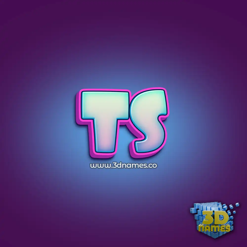 ts in Phat Purple style - 3D name wallpaper