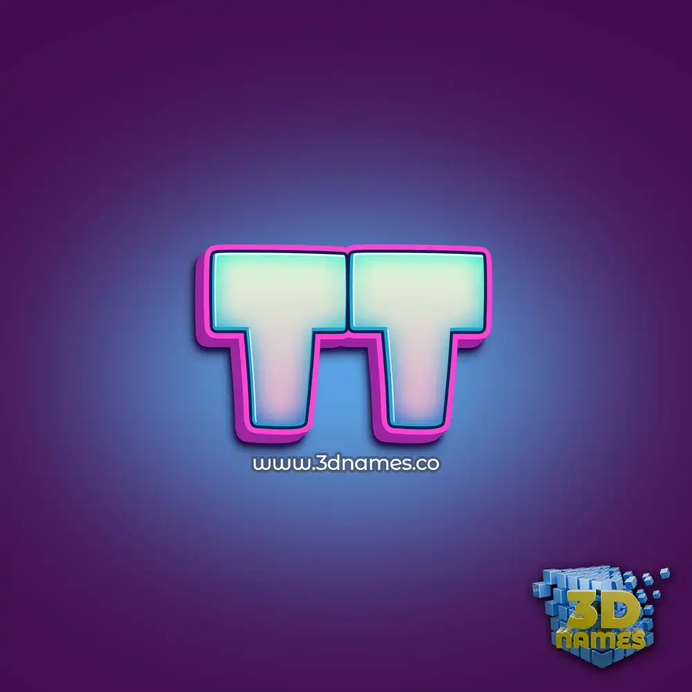 tt in Phat Purple style - 3D name wallpaper
