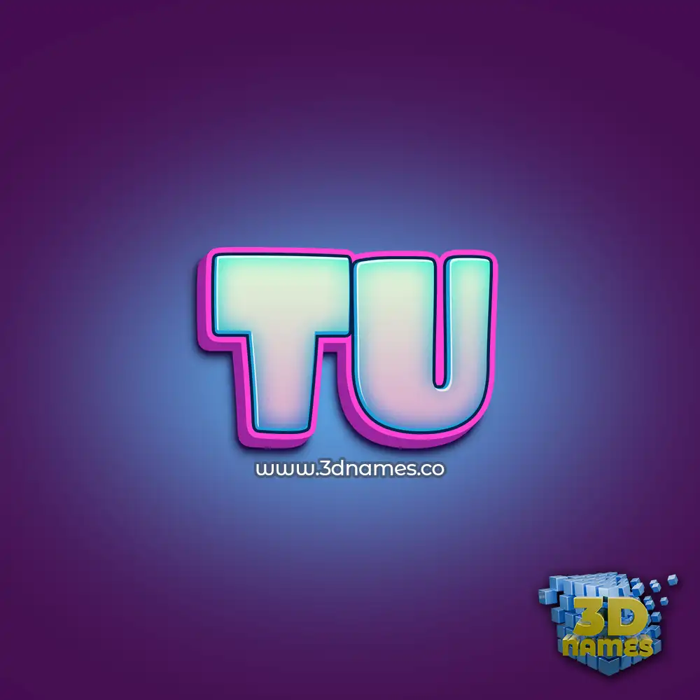 tu in Phat Purple style - 3D name wallpaper