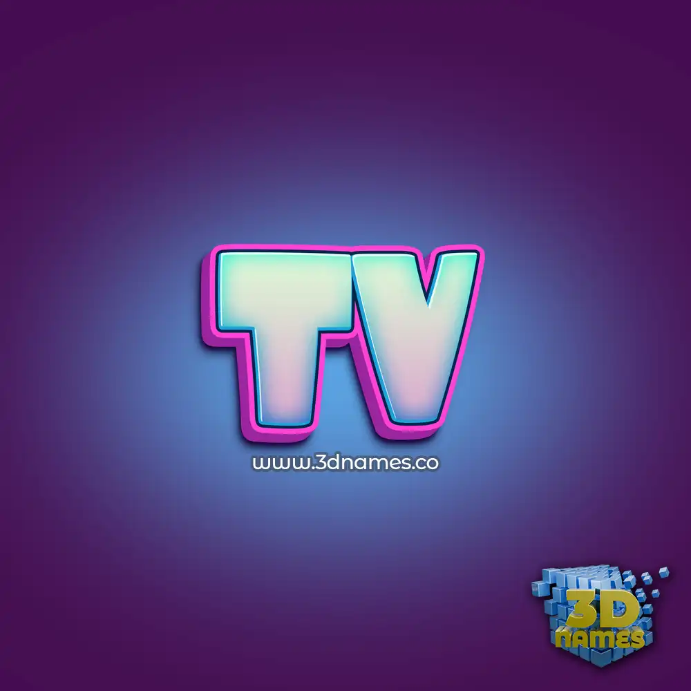 tv in Phat Purple style - 3D name wallpaper