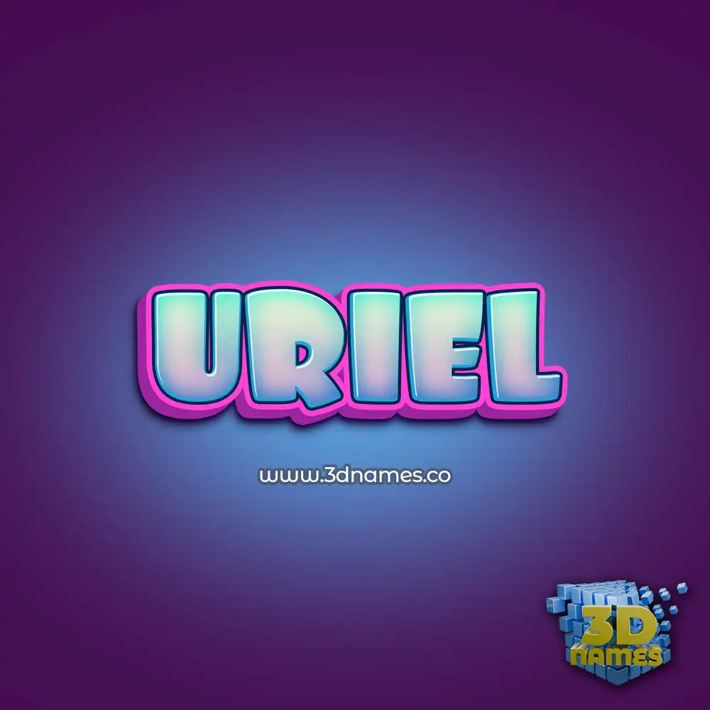 uriel in Phat Purple style - 3D name wallpaper