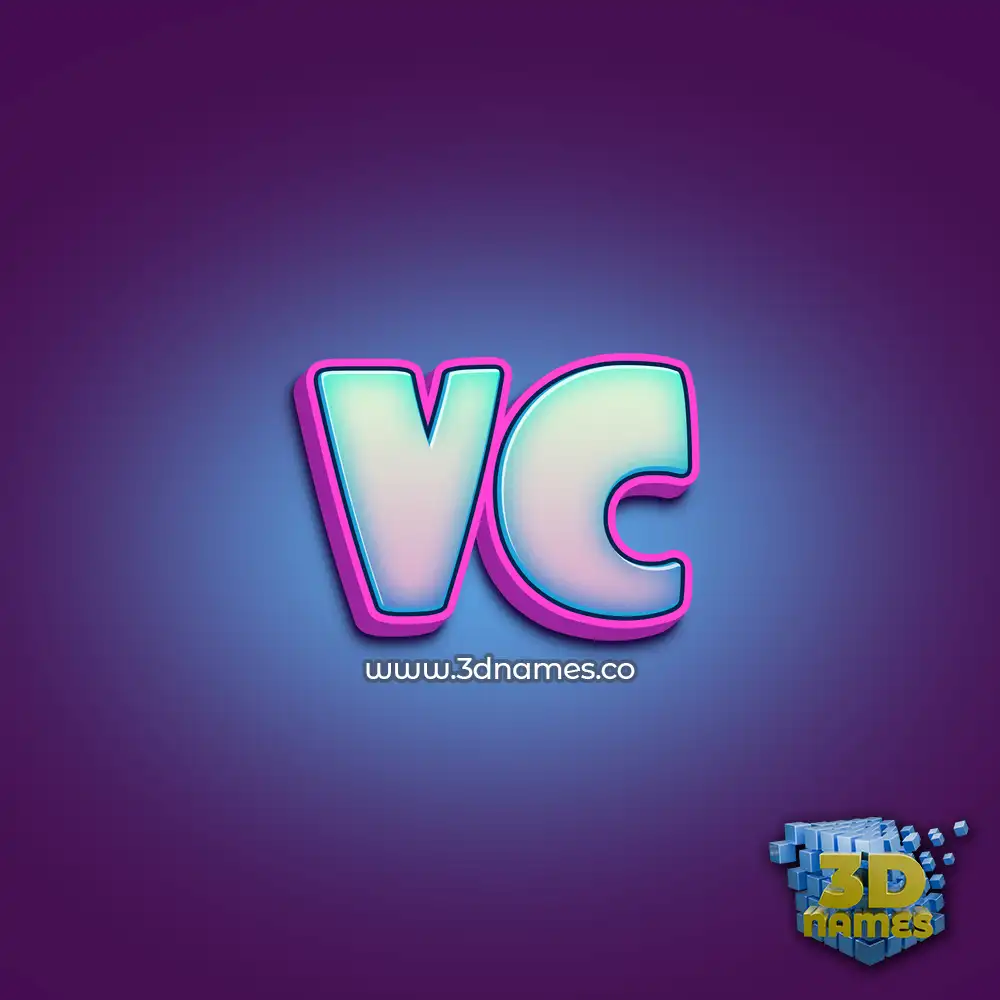 vc in Phat Purple style - 3D name wallpaper