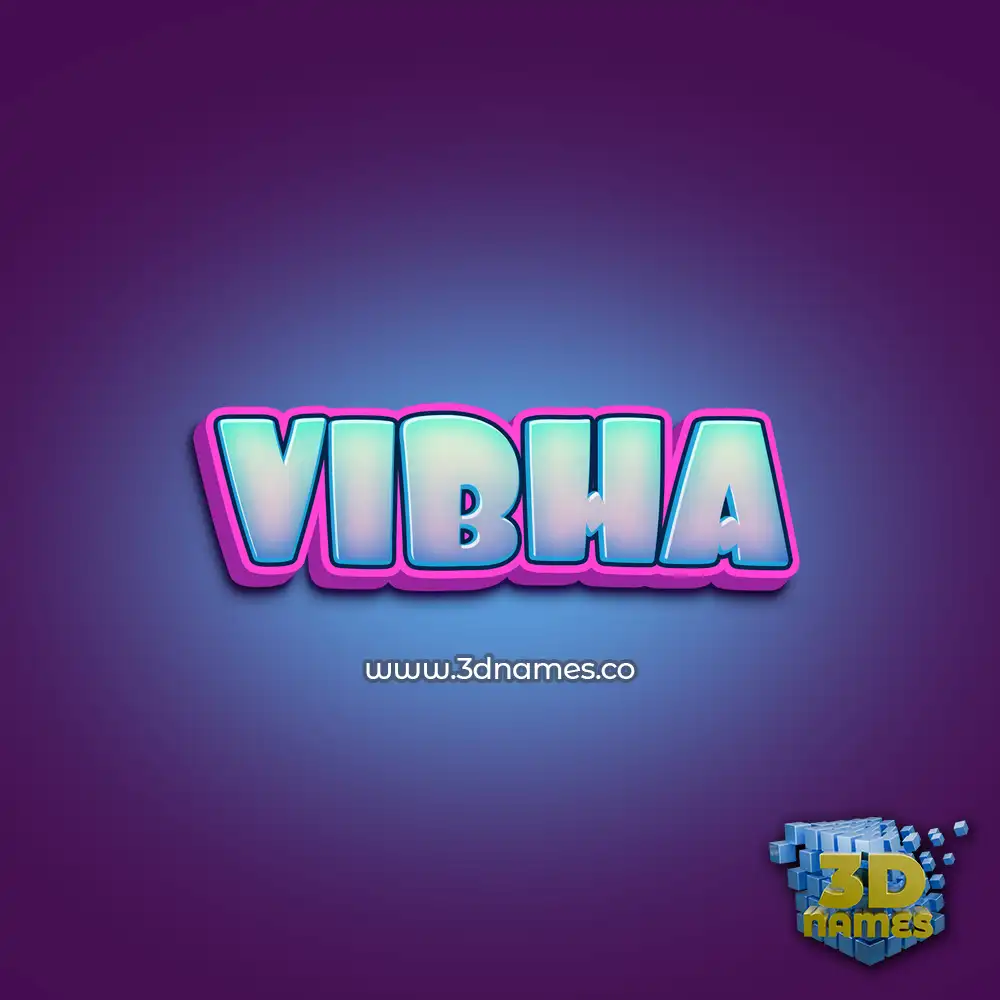 vibha in Phat Purple style - 3D name wallpaper