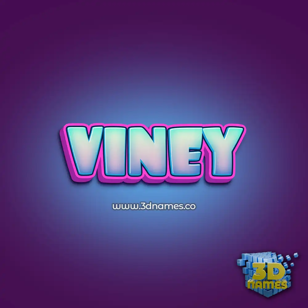 viney in Phat Purple style - 3D name wallpaper