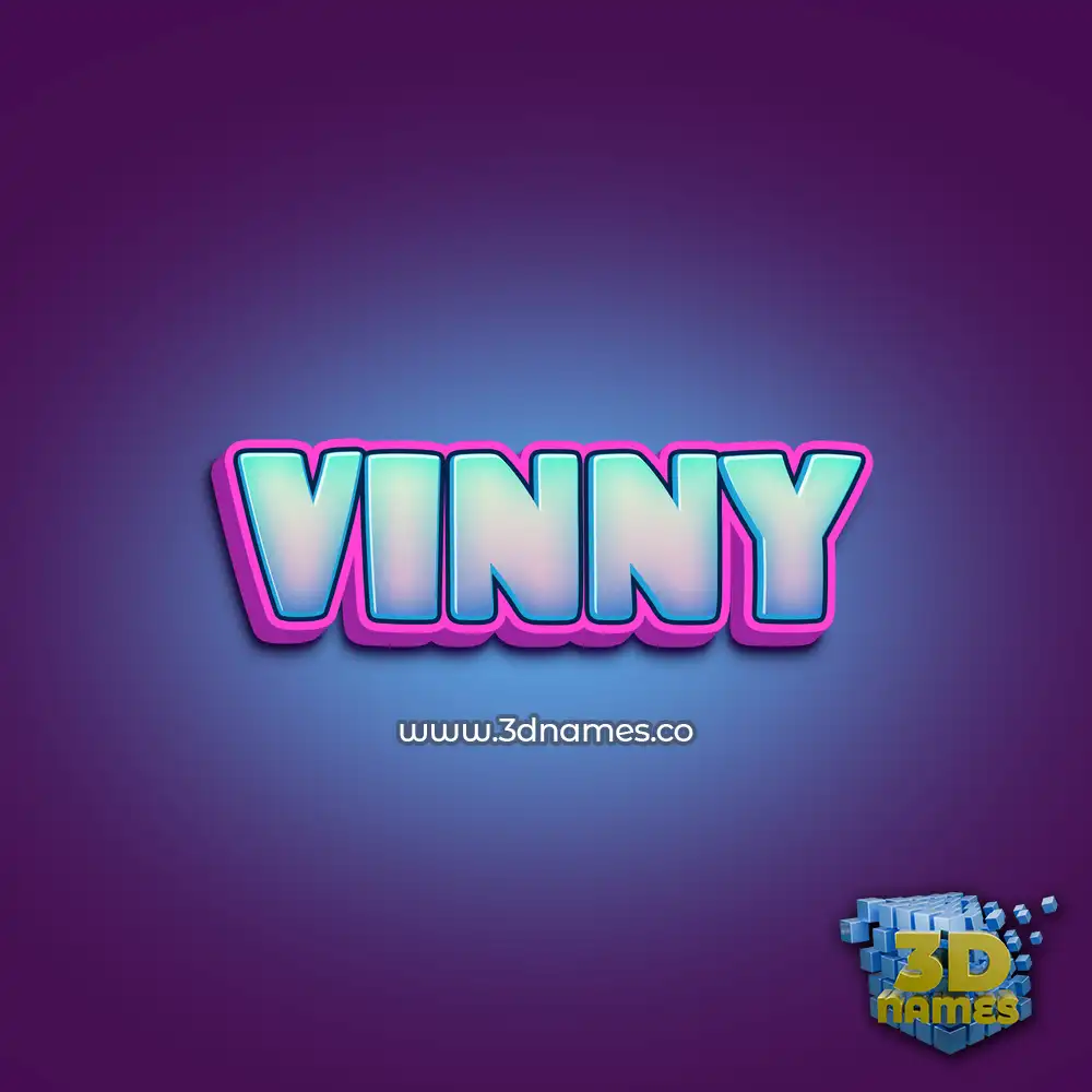 vinny in Phat Purple style - 3D name wallpaper