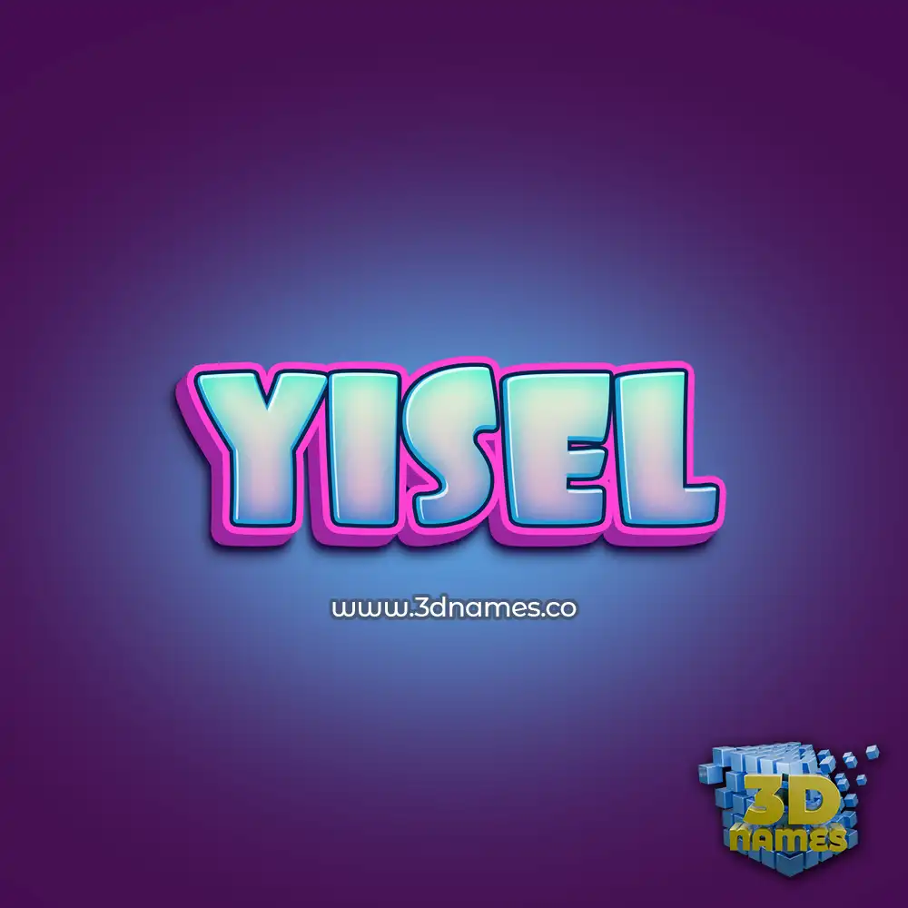 yisel in Phat Purple style - 3D name wallpaper