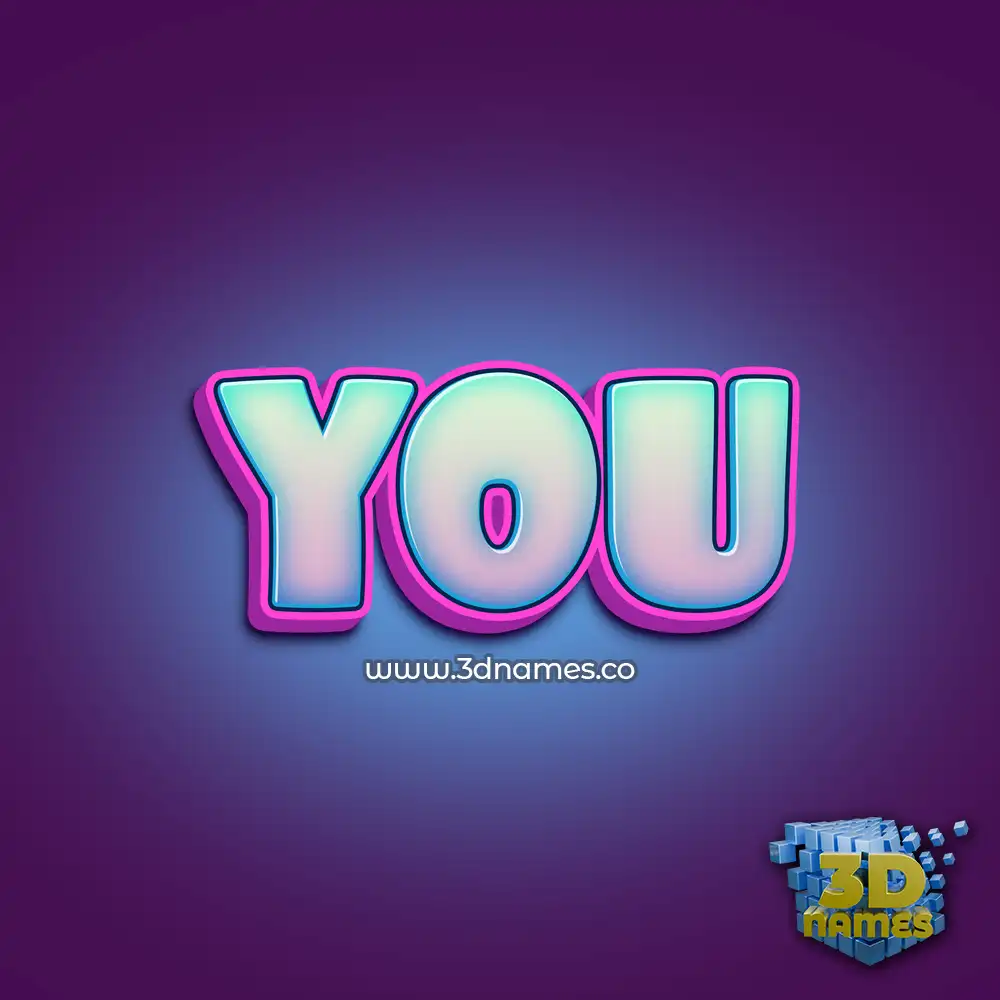 you in Phat Purple style - 3D name wallpaper