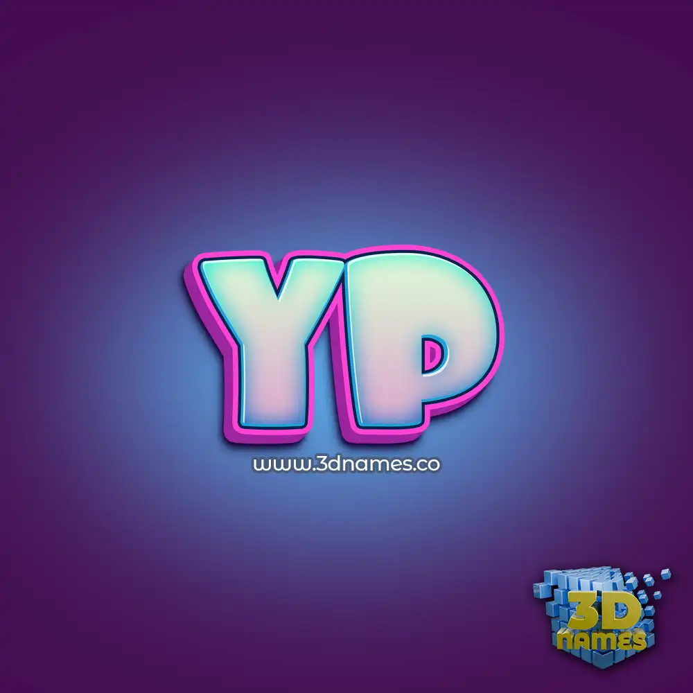 yp in Phat Purple style - 3D name wallpaper
