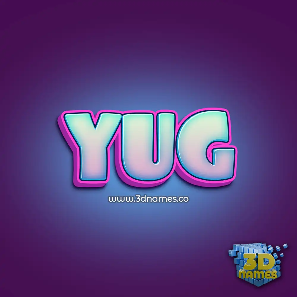 yug in Phat Purple style - 3D name wallpaper