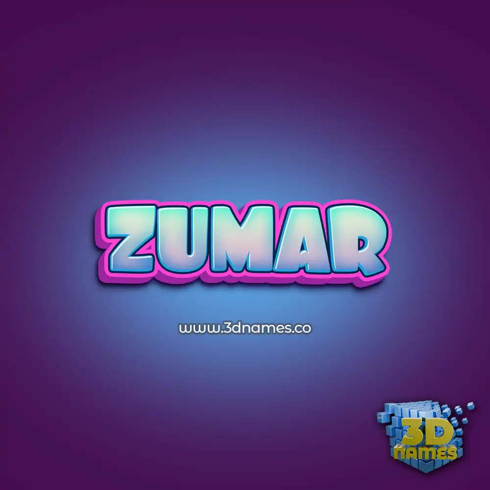 zumar in Phat Purple style - 3D name wallpaper