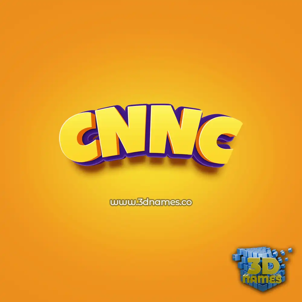 cnnc in Orange Toon style - 3D name wallpaper