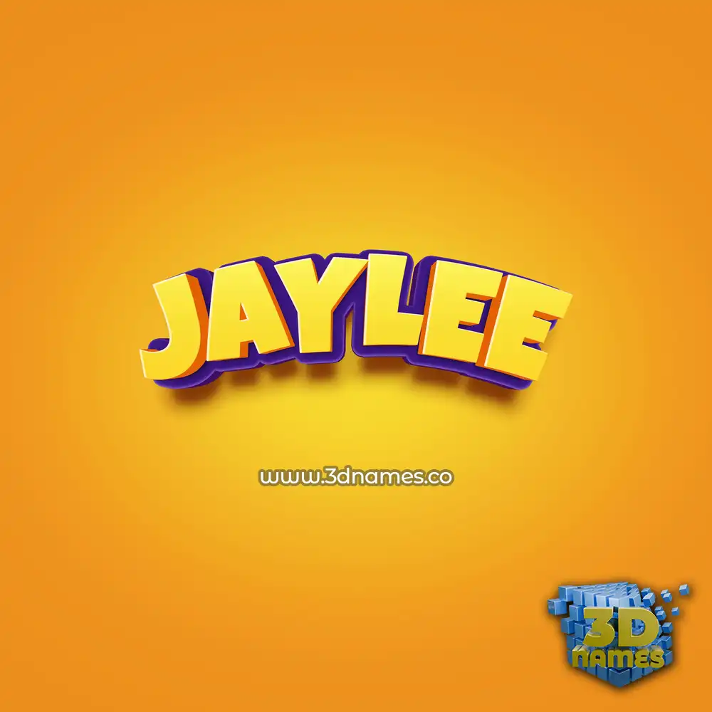 jaylee in Orange Toon style - 3D name wallpaper