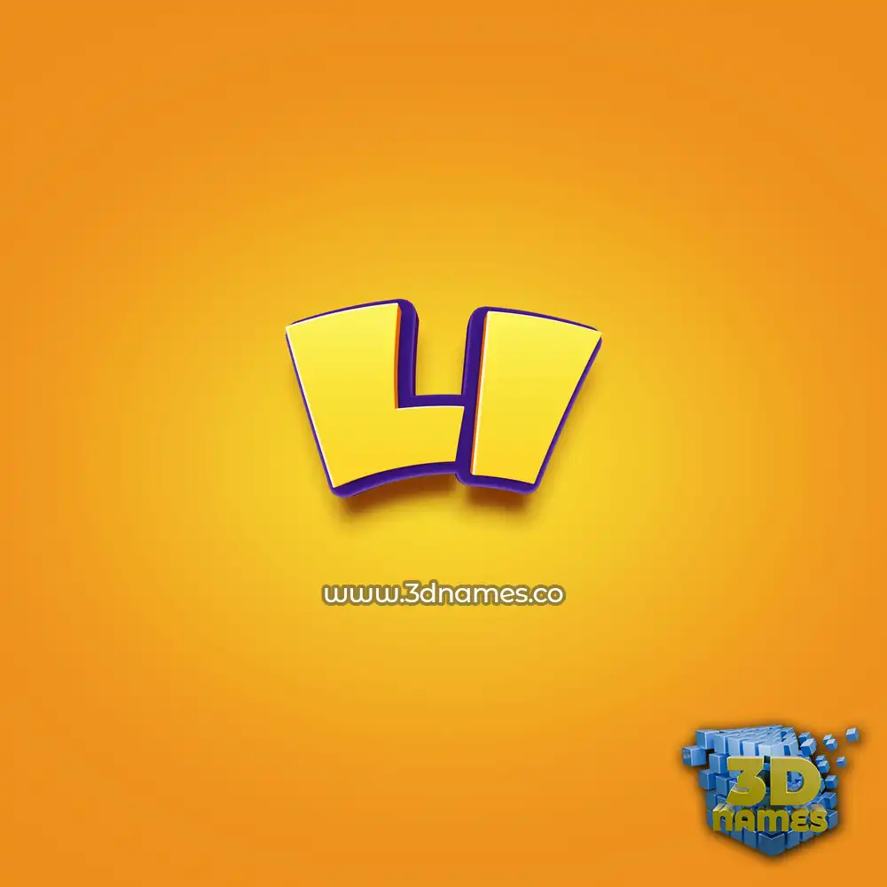 li in Orange Toon style - 3D name wallpaper