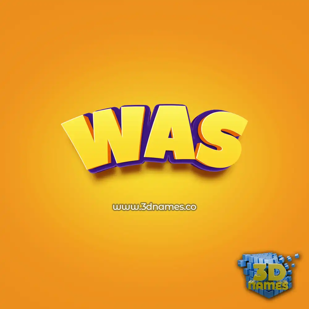 was in Orange Toon style - 3D name wallpaper
