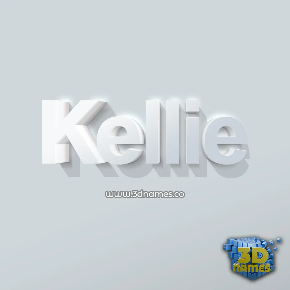 kellie in Clean White style - 3D name wallpaper