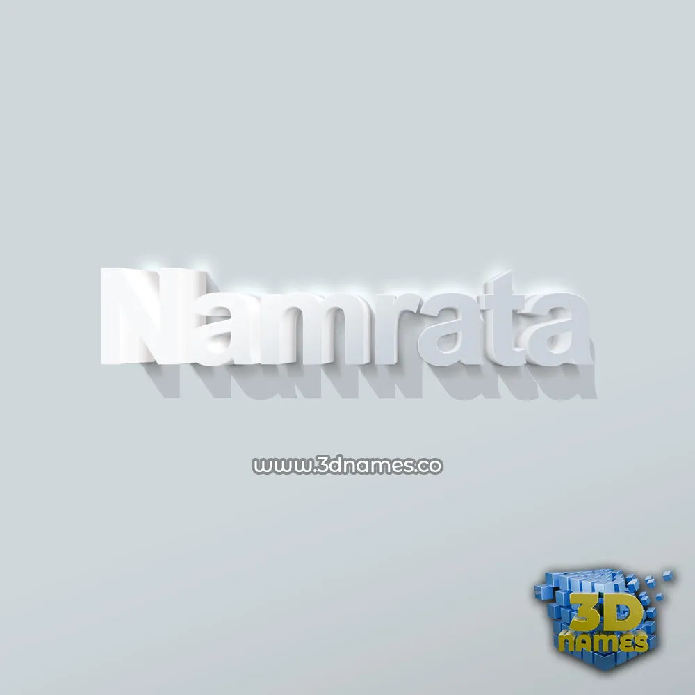 namrata in Clean White style - 3D name wallpaper