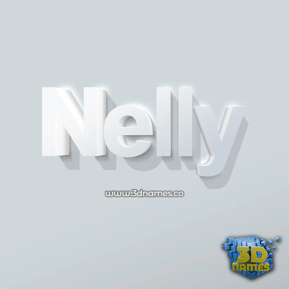 nelly in Clean White style - 3D name wallpaper
