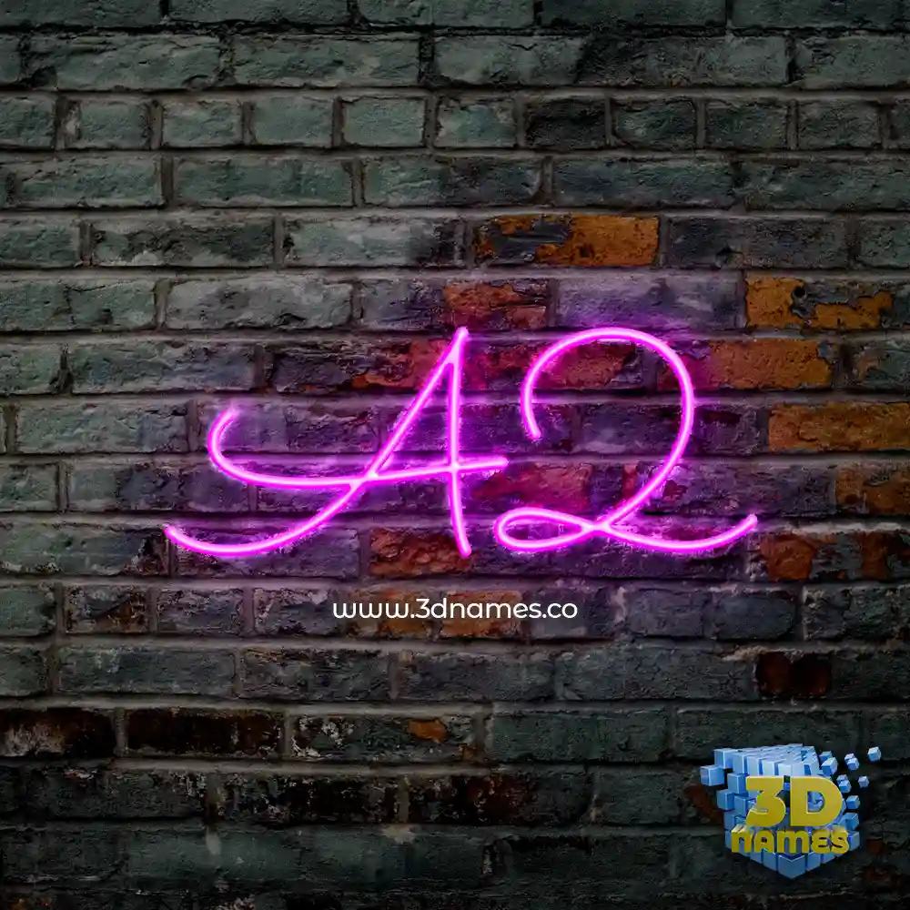 a2 in Pink Neon style - 3D name wallpaper