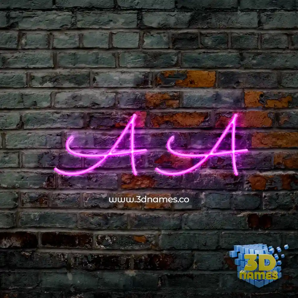 a a in Pink Neon style - 3D name wallpaper