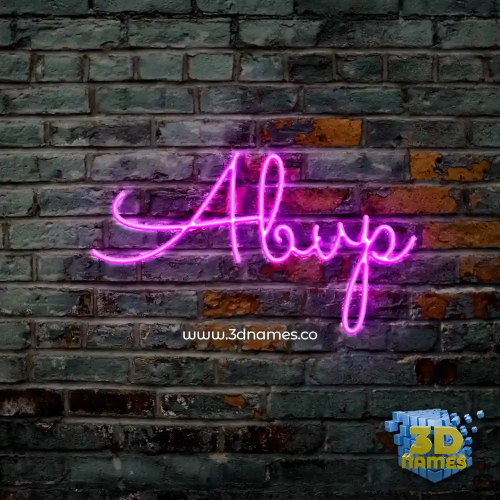 abvp in Pink Neon style - 3D name wallpaper