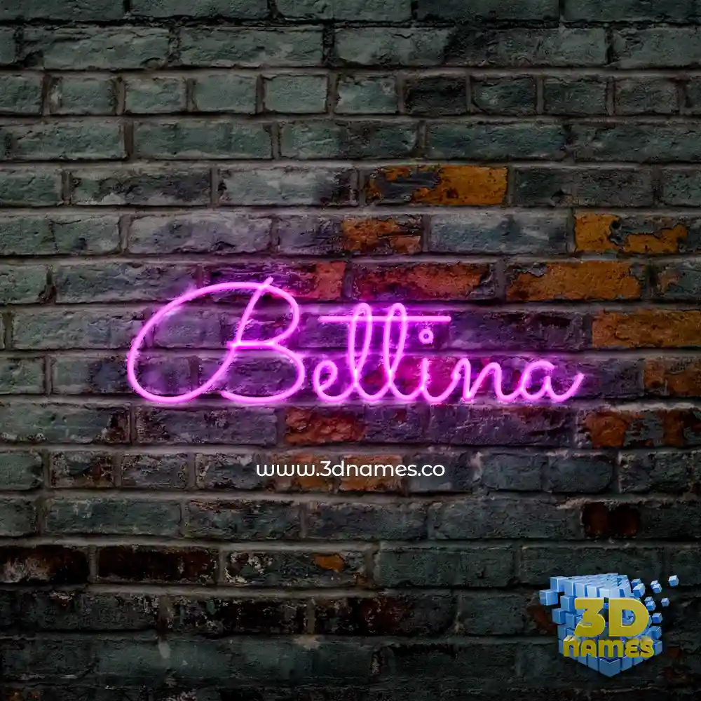 bettina in Pink Neon style - 3D name wallpaper
