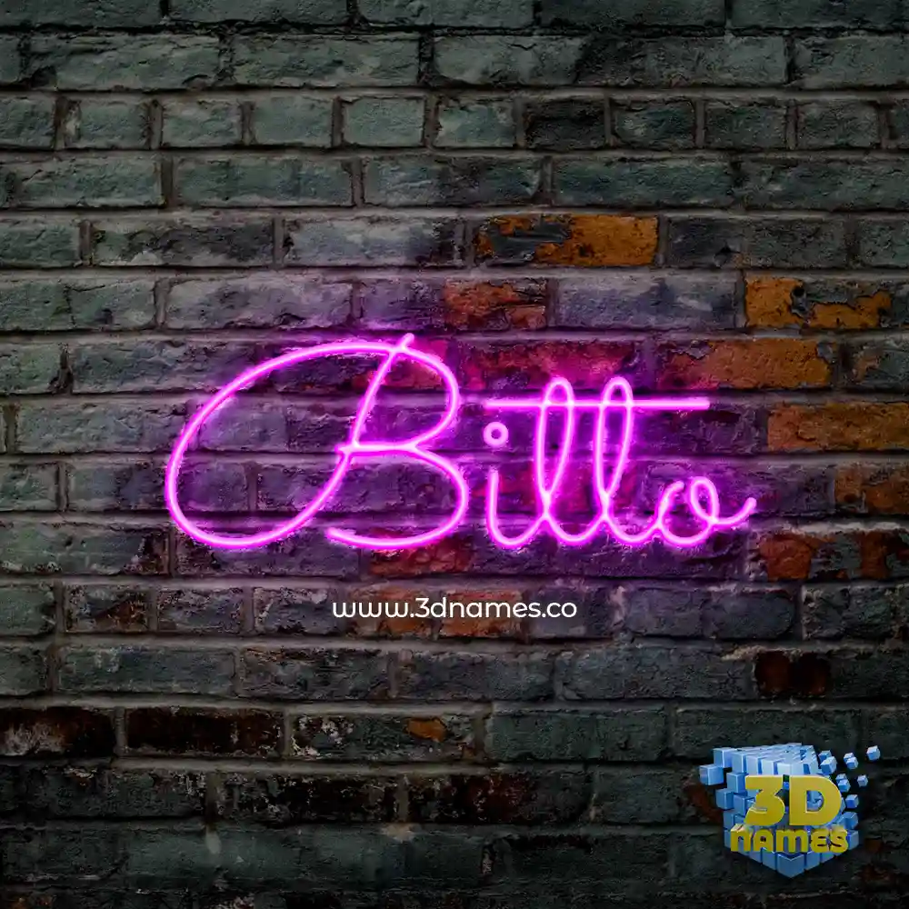 bitto in Pink Neon style - 3D name wallpaper