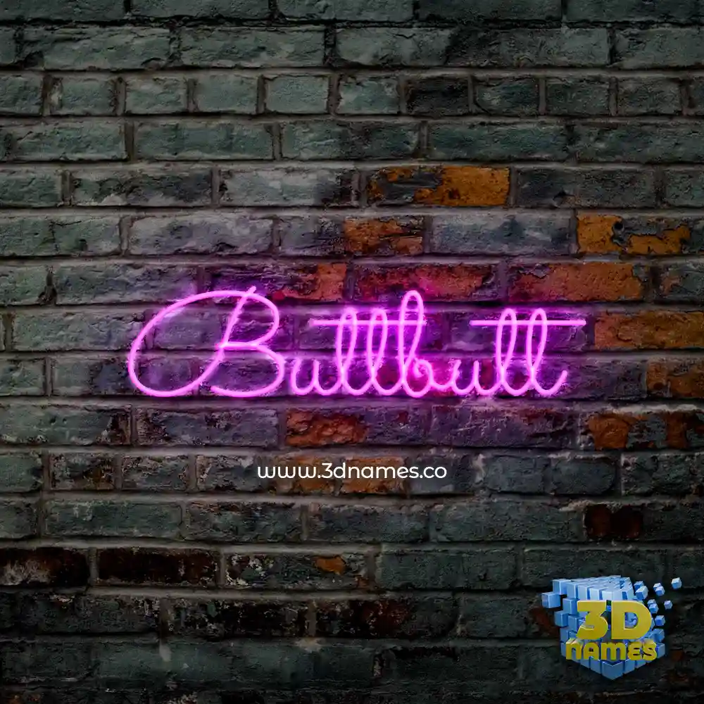buttbutt in Pink Neon style - 3D name wallpaper