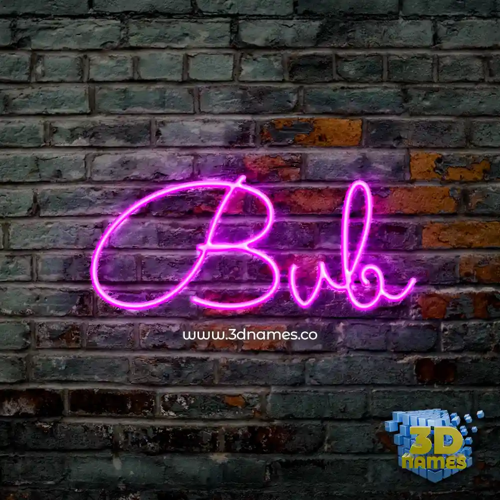 bvb in Pink Neon style - 3D name wallpaper