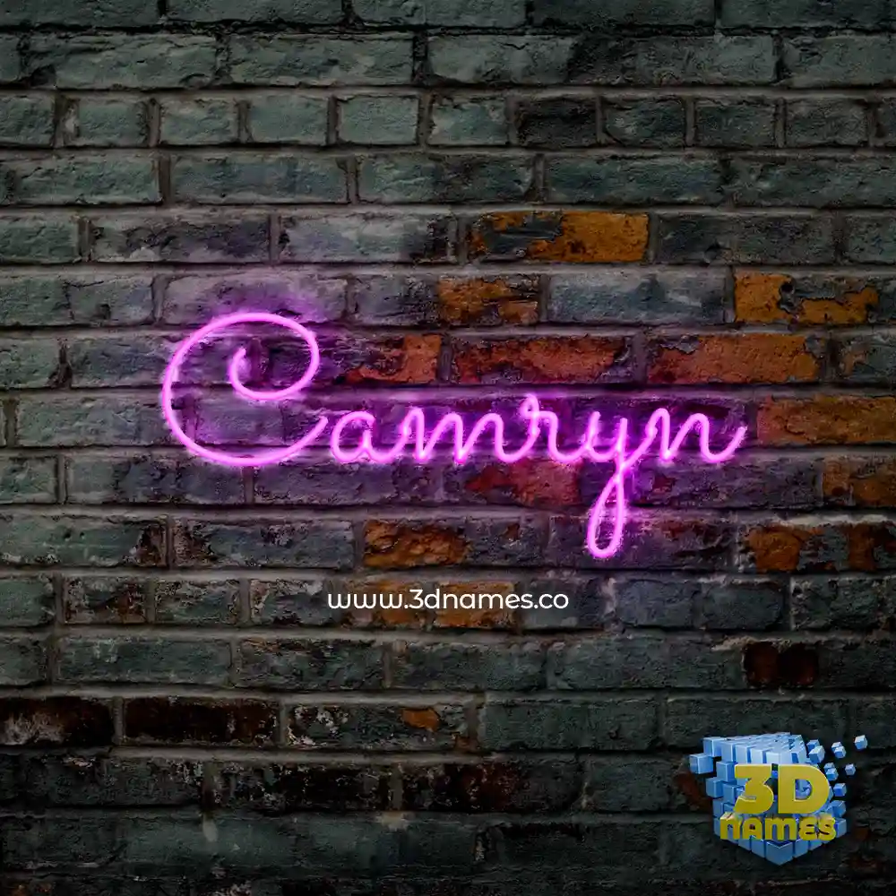 camryn in Pink Neon style - 3D name wallpaper