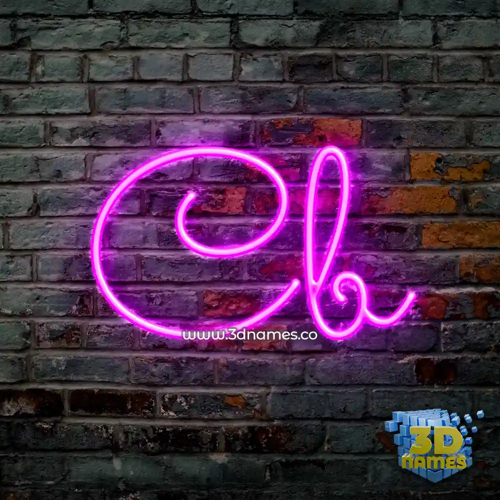 cb in Pink Neon style - 3D name wallpaper