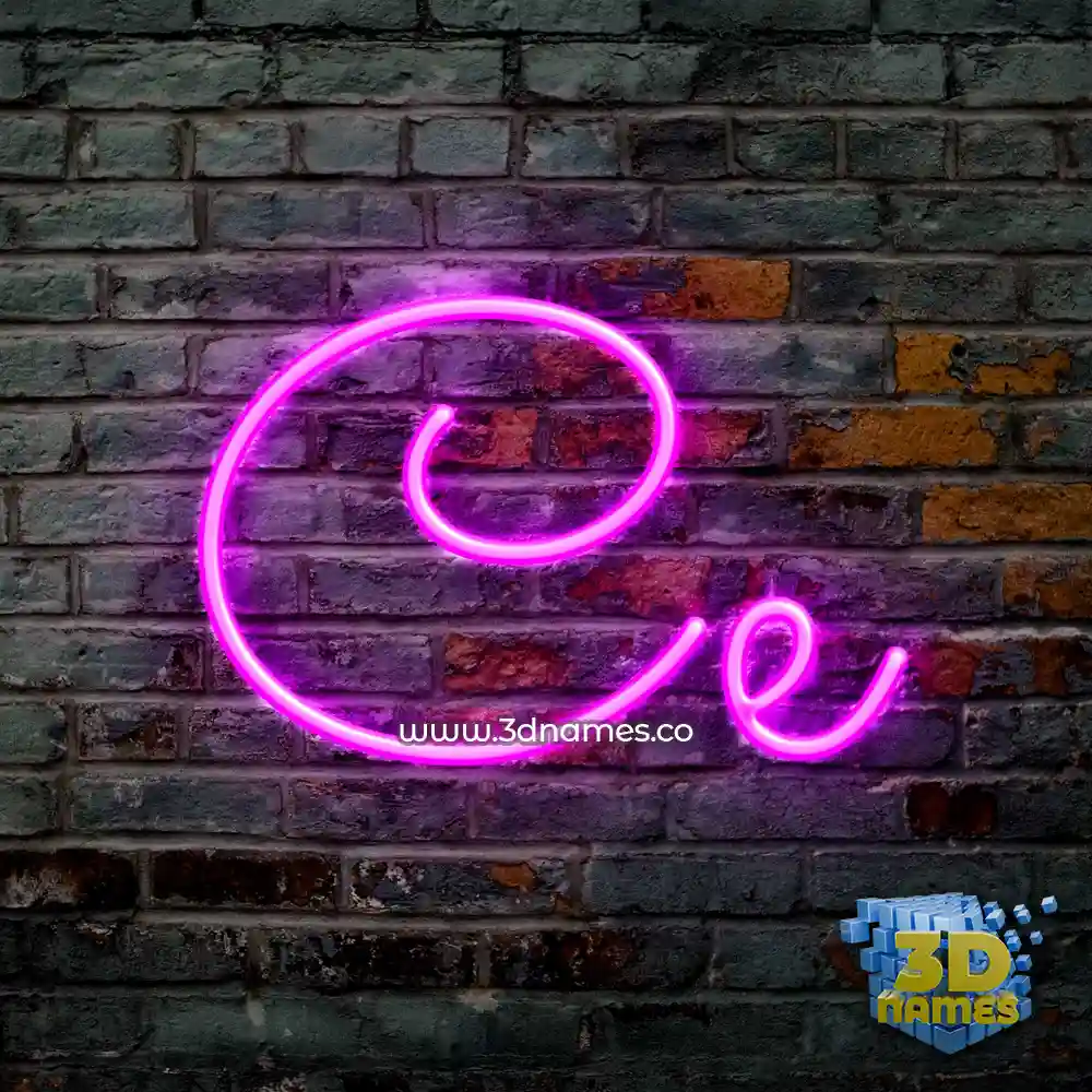 ce in Pink Neon style - 3D name wallpaper