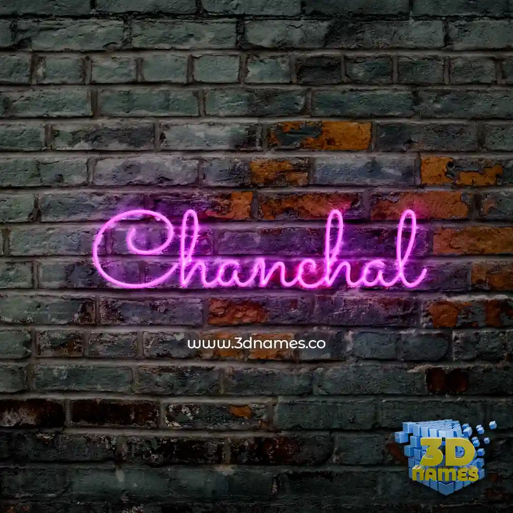 chanchal in Pink Neon style - 3D name wallpaper