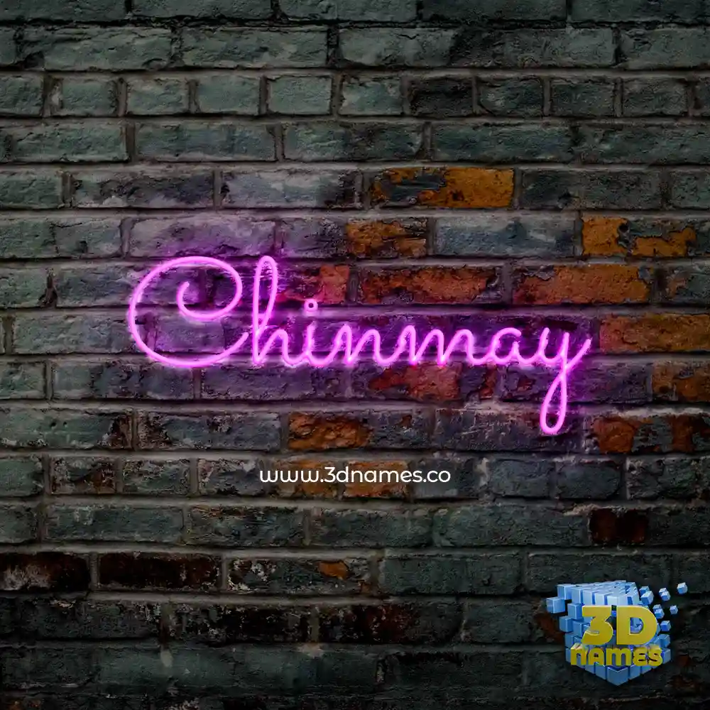 chinmay in Pink Neon style - 3D name wallpaper