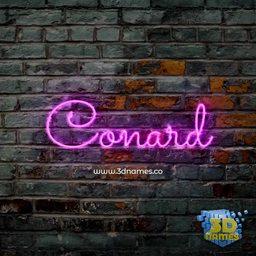 conard in Pink Neon style - 3D name wallpaper