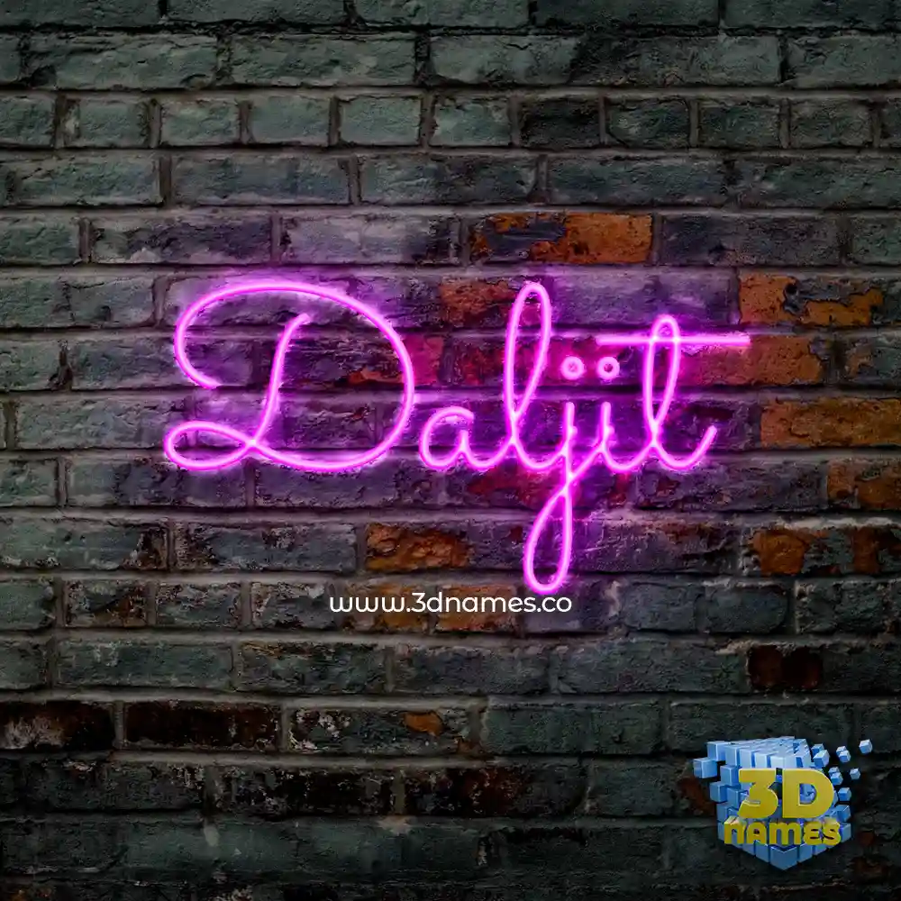 daljit in Pink Neon style - 3D name wallpaper