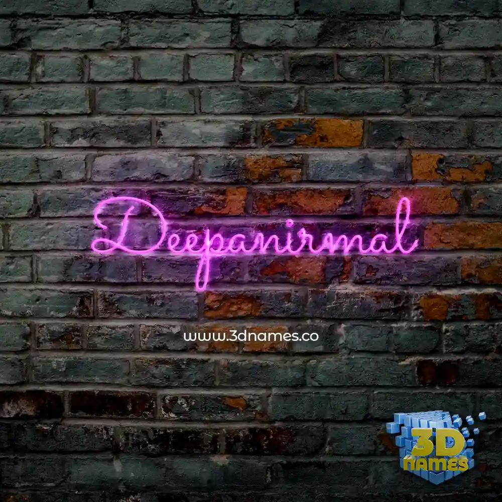 deepanirmal in Pink Neon style - 3D name wallpaper