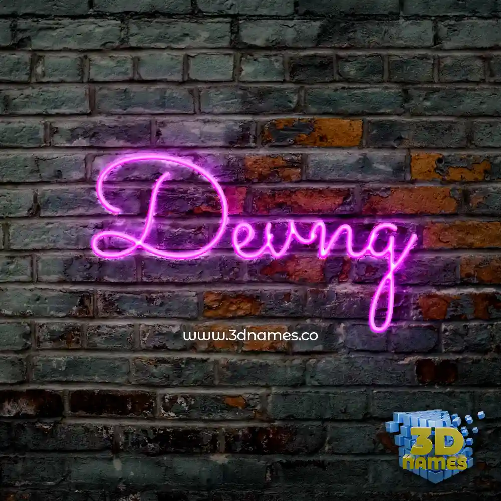 devng in Pink Neon style - 3D name wallpaper