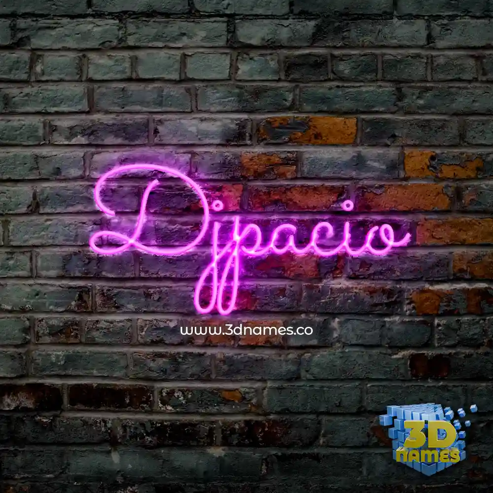 djpacio in Pink Neon style - 3D name wallpaper