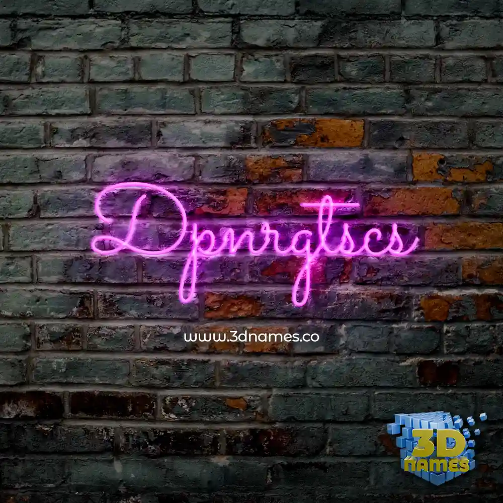 dpnrgtscs in Pink Neon style - 3D name wallpaper