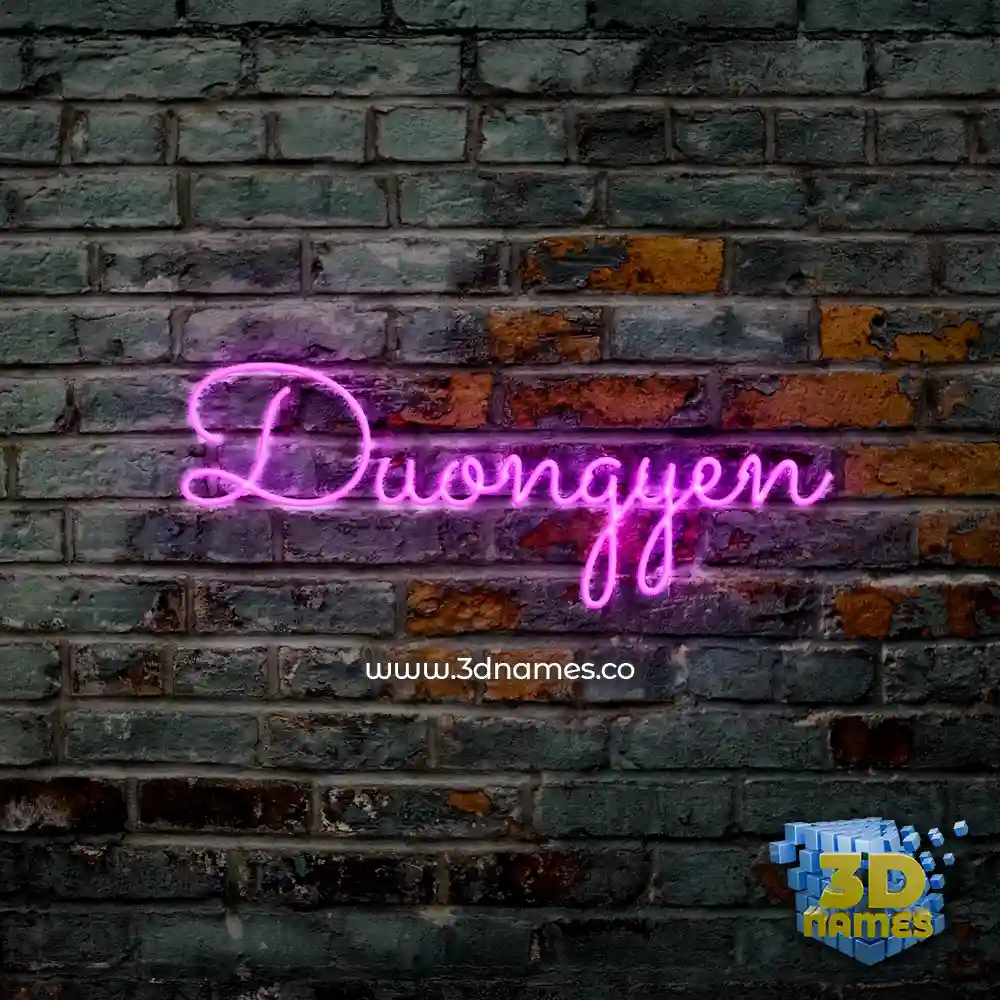 duongyen in Pink Neon style - 3D name wallpaper