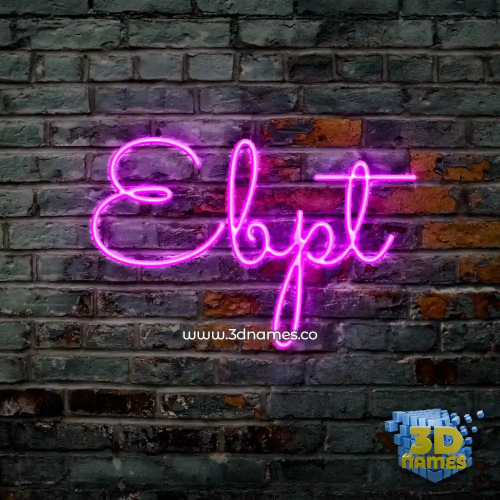 ebpt in Pink Neon style - 3D name wallpaper
