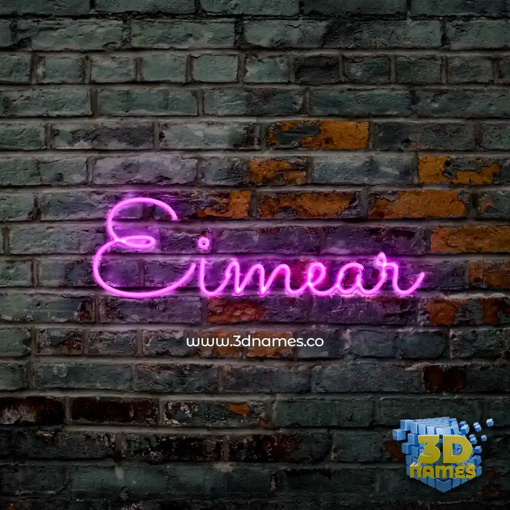 eimear in Pink Neon style - 3D name wallpaper