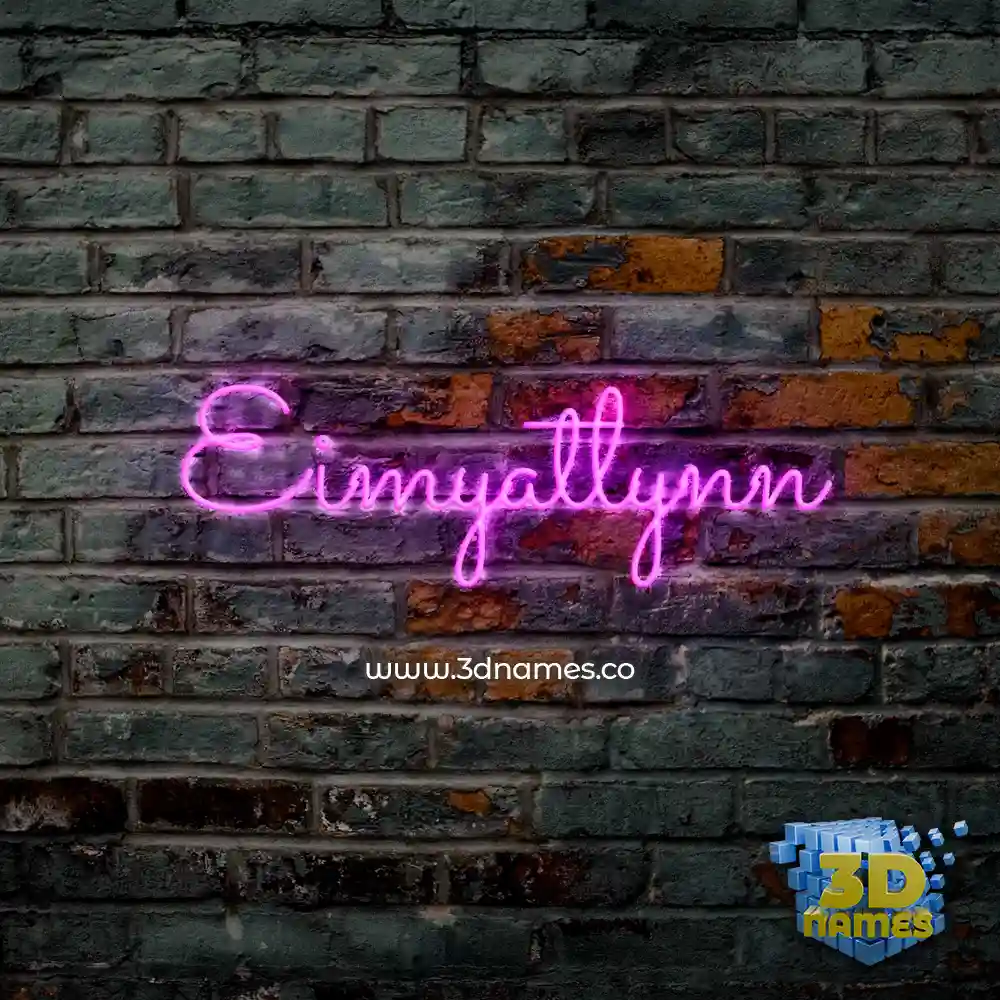 eimyatlynn in Pink Neon style - 3D name wallpaper