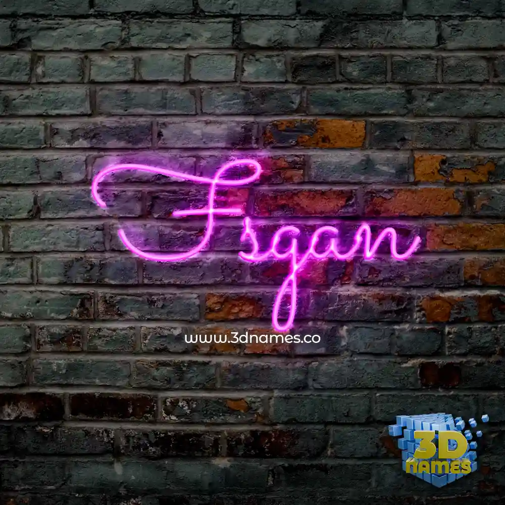 fsgan in Pink Neon style - 3D name wallpaper