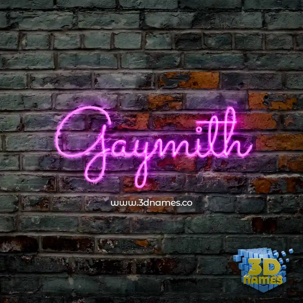 gaymith in Pink Neon style - 3D name wallpaper